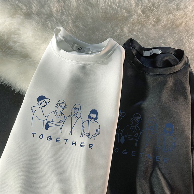 T4191-P25加绒款-P35简约帅气百搭长袖t恤男大码胖子卫衣,男装卫衣,电商A040