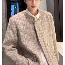 小香风外套男女款痞帅高级感男模穿搭短款cleanfit美式夹克MY130，男装夹克，星座601-1