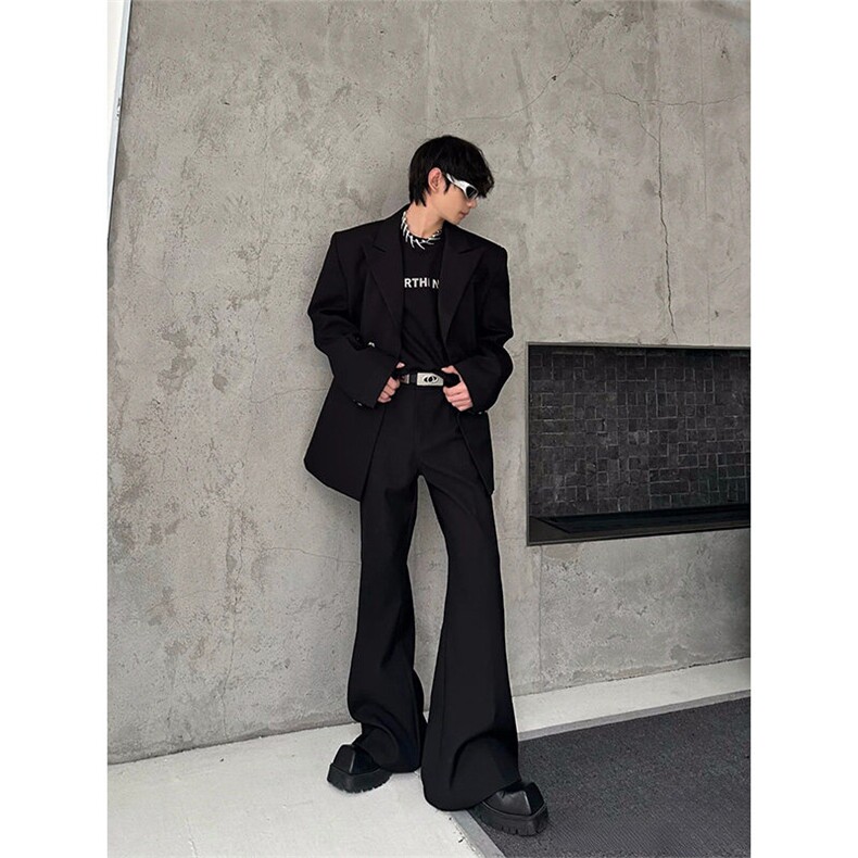 现货~廓形垫肩收腰西服男女休闲西装夹克外套X890-特P95,男装夹克,星座1004-3