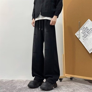 2025新款渐变裤子运动裤宽松直筒休闲裤潮流痞帅现货K8273-P54
