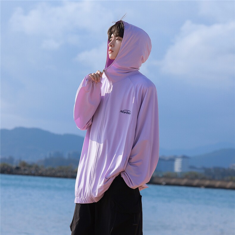 2025夏季新UPF50+简约休闲多色防晒衣男F20/P55控79-100聚酯纤维,男装防晒衣,电商A148