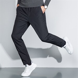 K311钱塘2020-2冬季厚款中年男士时尚休闲商务羽绒裤主推款P75图片