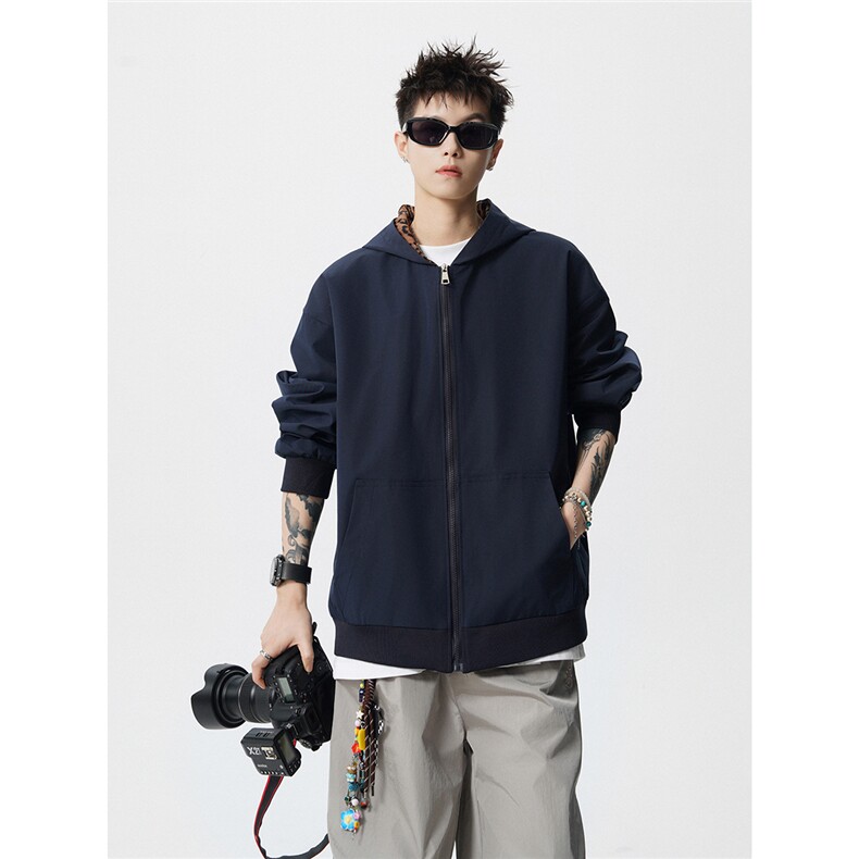 可二开豹纹元素大码M-5XL连帽夹克男100%聚酯纤维JK78091P69控108,男装夹克,星座226-1