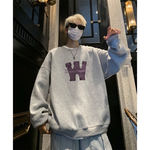！ 圆领卫衣男装港风长袖T恤男外套男WY237-特P23图片