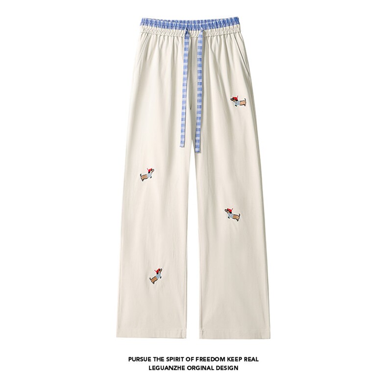 2026HK25202可二开版本白底小狗长裤M-5XLHK25353-特P25，男装休闲裤，电商A022