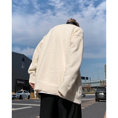 加绒美式圆领毛衣男慵懒风休闲针织衫M9151P75，男装针织衫/毛衣，星座1116-2