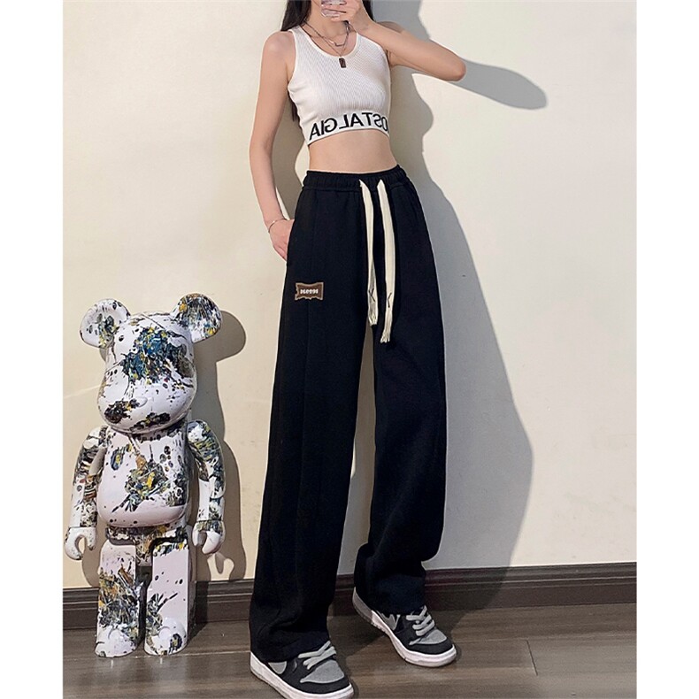 Q2171-TP40控价58秋季新款贴标长裤男个性运动直筒百搭休闲裤子,男装休闲裤,电商A102-1