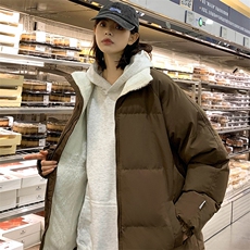冬上新学生加棉加厚棉服潮中性风纯色立领棉衣外套男女8801-P65，男装棉衣，电商A441-1