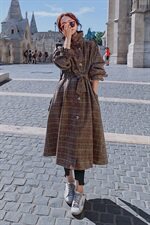 大货已出2020冬季新款格子外套8605-A58（），女装毛呢外套，浙宝225