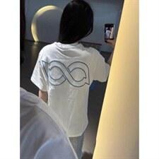 H1061-30原版前后刺绣夏季新款字母情侣宽松短袖T恤，男装T恤，星座617A-2