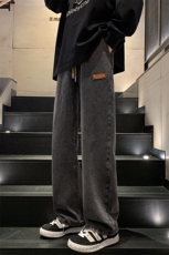 8XL-M特大码牛仔裤男宽松直筒裤子加肥加大码K908P50控68，男装牛仔裤，电商D206-1