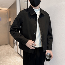 社会小伙男士秋冬纯色2025秋季长袖夹克店主风JK0817-P115，男装夹克，电商A236