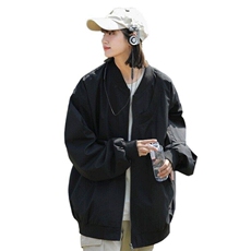 JK088-P75中性风飞行员夹克男棒球领个性宽松上衣外套，男装夹克，电商D310B
