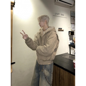 【有货】JRT149LL-特P125 座山雕夹克外套男加绒加厚连帽棉衣图片