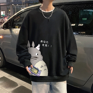 S6150-P28 加绒款-P33 秋季圆领卫衣男大码韩版宽松长袖外套图片