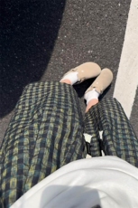 特批P28无差价夏季格子薄款泡泡纱纹理感时尚大码短裤男DK5836，男装休闲裤，电商A001-1