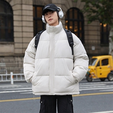 Q4面包服男女大码宽松休闲棉衣棉袄纯色简约风棉服保暖防寒潮文艺，男装棉衣，星座115A(原星座507）