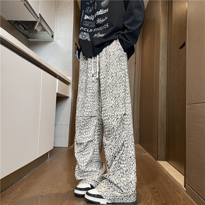 抖音品质褶皱扎染设计感灯芯绒舒适休闲裤B315-K25374-特p35控68图片