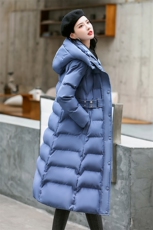 2023年冬季时尚潮流休闲保暖舒适长款连帽棉衣休闲/淑女，女装棉衣/棉服，依如秀(原杭风阁)