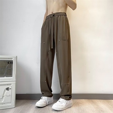 休闲西裤男韩版潮流高街帅气2023夏季新款ins宽松刺客K4231-P38，男装休闲裤，星座412-3