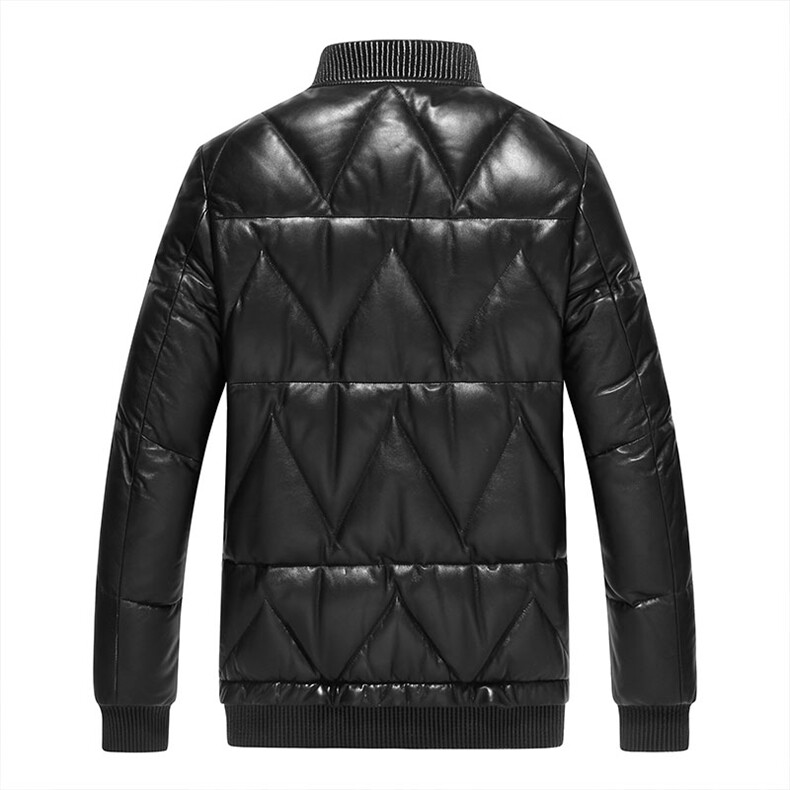 2023冬季新款羽绒服男棒球服绵羊皮夹克外套短款机车男装P630,男装皮衣,电商B360