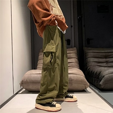百搭休闲裤男宽松直筒休闲裤2022潮男裤子玉米粒SK205P40，男装休闲裤，星座1116-2