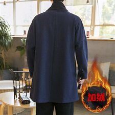 2020冬季中国风开衫加绒加厚亚麻长袖开衫披风男外套D584P105，男装针织衫/毛衣，星座312B-2