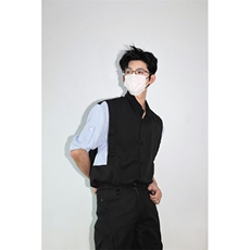 明星私服假两件宽松拼接飞肩设计感假两件条纹短袖衬衫卫衣特P39，男装卫衣，电商B319