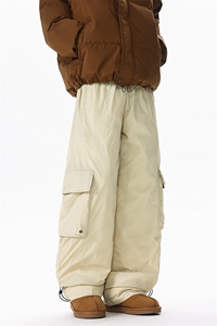 8XL-M三防登山工装羽绒裤男90白鸭绒冲锋裤子男YRK2001P118控158图片