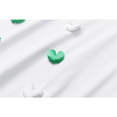 1立体白底潮情侣大码M-5XL网红小爱心短袖T恤男DT7742P55控78，男装T恤，星座226-2