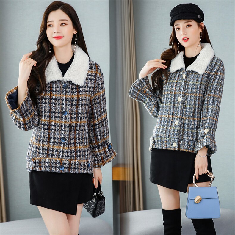 个性百搭显瘦减龄优雅气质时尚潮流2021秋冬新款，女装毛呢外套，铭街依杨