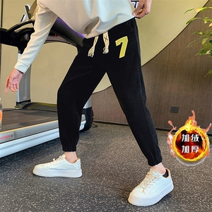冬季雪尼尔加绒加厚裤子男社会小伙店主风休闲长裤JR2072-P75图片