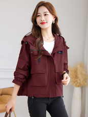 时尚百搭派克棉外套女宽松显瘦短款棉服冬季保暖必备单品，女装棉衣/棉服，曼沙奕珂