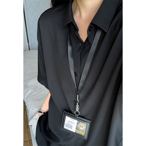 2025 夏季新款 女模通勤风冰丝短袖衬衫M-5XL HC25606-特P13图片