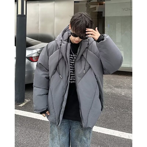 常规款拉链冬季小众设计感棉衣加厚棉服外套潮连帽常规标准青少年图片