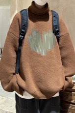 高质量！秋冬季高领毛衣男士加绒加厚翻领针织衫男毛衣FL57-P45，男装针织衫/毛衣，电商B367