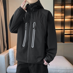 新款中性风户外夹克男连帽冲锋衣外套A157B-J2509-P65图片