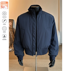 90白鸭绒飞行夹克冬季短款美式羽绒服外套男 5D1143-TP109不图片