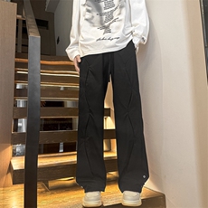 美式高街风设计感春秋男女工装裤ins小众潮牌宽松直筒裤K0961-P50，男装休闲裤，星座308B-1