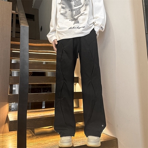 美式高街风设计感春秋男女工装裤ins小众潮牌宽松直筒裤K0961-P50图片