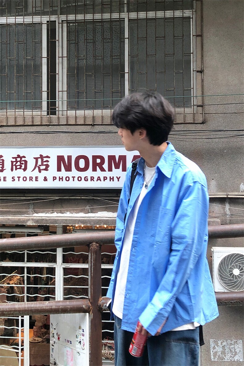 特P50无差价新款秋季时尚潮流长袖衬衫-US2252港风街头,男装衬衫,电商A003