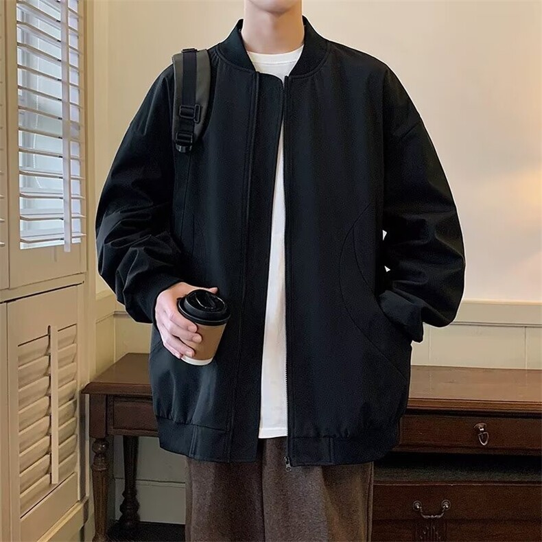 新款美式高品质飞行夹克外套男款春秋潮宽松休闲棒球服HH0799P42,男装夹克,星座1013-5