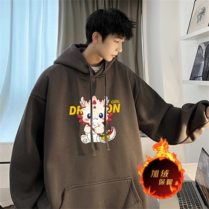 龙年卫衣 冬季美式加绒加厚卫衣外套DL1725常规特P35加绒特40图片