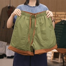 抖音--大幂买手店--双面穿宽松撞色防水短裤男女款lmc01-TP55，男装休闲裤，电商A089-1