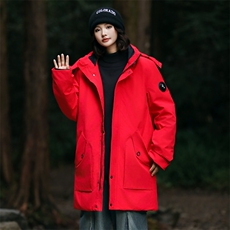 山系风90羽绒服中长款加肥加大码胖子情侣外套冬A436-2199-P235，男装羽绒服，电商A436