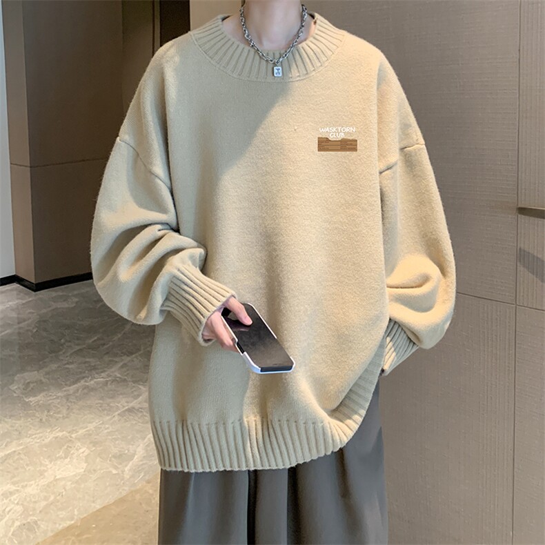 半高领毛衣男士大码针织衫男毛线衣男M18350-P45加绒款-P65,男装针织衫/毛衣,电商A040