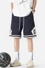 特批P32无差价夏季字母印花透气网眼篮球裤运动五分短裤男DK1811，男装牛仔裤，电商A001