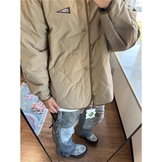 菱形格夹棉棒球服外套秋冬男款保暖棉衣美式潮牌痞帅棉服夹克，男装夹克，星座506A