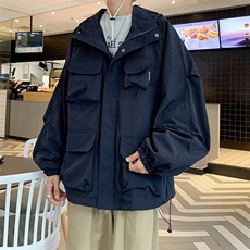 春秋季户外山系机能冲锋衣立领外套男美式工装夹克上衣W5570-P58，男装夹克，星座512-2