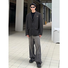 小众设计高级感穿搭小西服秋季韩版百搭肌理西服上衣HY665TP70，男装西服，电商A102B